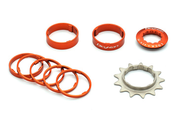 Reduktor kasety BICYKLON Single Speed Pro Kit 13T - Pomarańczowy