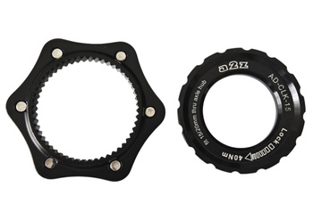 Adapter tarczy hamulcowej 6 śrub na Centerlock 15/20mm A2Z - Black