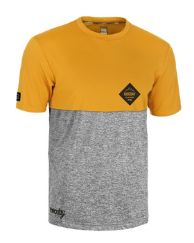 Koszulka ROCDAY Double V2 - Yellow/Melange