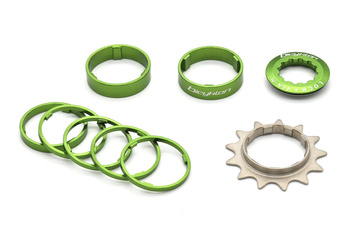 Reduktor kasety BICYKLON Single Speed Pro Kit 13T - Zielony