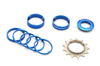 Reduktor kasety BICYKLON Single Speed Pro Kit 13T - Niebieski