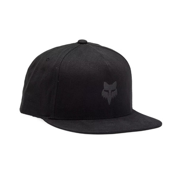 Czapka z daszkiem FOX Fox Head Snapback Hat - Black/Charcoal Grey