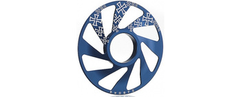 Redukcja kasety 10/11 na 7 biegów DA BOMB Scroll - Niebieski