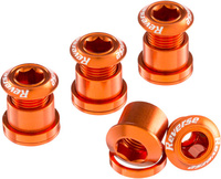 Śruby z kominami REVERSE Chainring Bolt Set - Orange