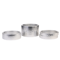 Podkładki pod mostek BURGTEC Stem Spacers - Rhodium Silver