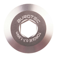 Śruba BURGTEC do korby Shimano - Rhodium Silver