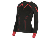Damska koszulka termoaktywna GATTA ACTIVE Thermo Plus - Black/Red