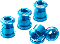 Śruby z kominami REVERSE Chainring Bolt Set - Light Blue